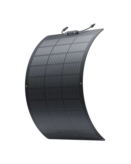 EcoFlow 100W Flexible Solar Panel- curved to show flexibility
