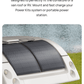 EcoFlow 100W Flexible Solar Panel- 2 panels curved over top of RV