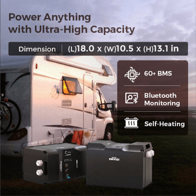 Renogy REGO 12V 400Ah LiFePO4 Battery