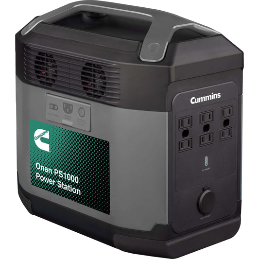 Cummins Onan PS1000 Portable Power Station - A067W050- side rear angle view