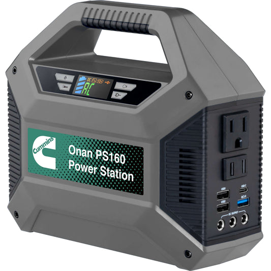 Cummins Onan PS160 Portable Power Station - A067W046- side front angled view